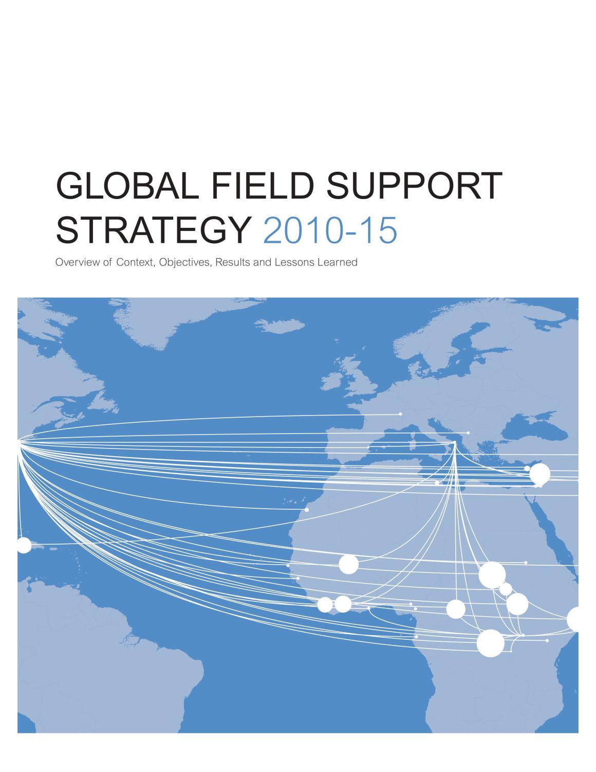 Cover of Global Field Support Strategy 2010 - 2015